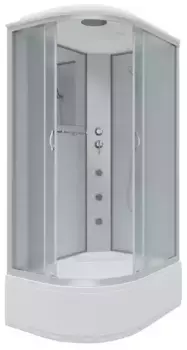 Душевая кабина «Niagara» NG-2310-14RG 120/80 высокий поддон матовая/белая с гидромассажем правая