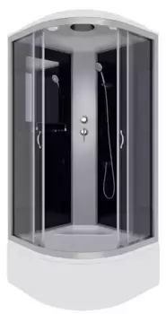 Душевая кабина «Niagara» NG-2507-14 (04) 80/80 высокий поддон тонированная/чёрная