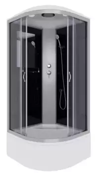 Душевая кабина «Niagara» NG-2509-14 (04) 100/100 высокий поддон тонированная/чёрная