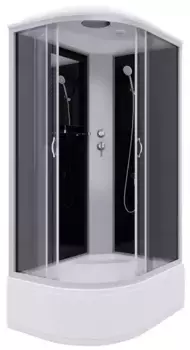 Душевая кабина «Niagara» NG-2510-14R (04) 120/80 высокий поддон тонированная/чёрная правая
