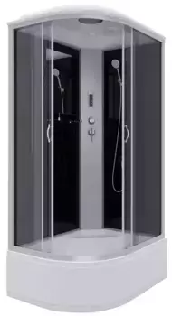 Душевая кабина «Niagara» NG-2510-14RP 120/80 высокий поддон тонированная/чёрная с электрикой правая