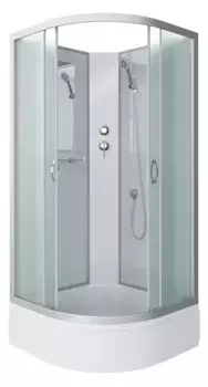 Душевая кабина «Niagara» NG-3301-14BK (04) 90/90 средний поддон матовая/белая без крыши