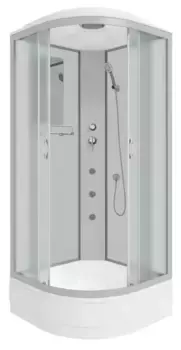 Душевая кабина «Niagara» NG-3301-14G (04) 90/90 средний поддон матовая/белая с гидромассажем