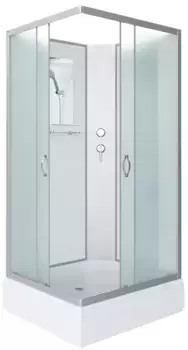 Душевая кабина «Niagara» NG-33084-14QBK 100/80 средний поддон матовая/белая без крыши универсальная