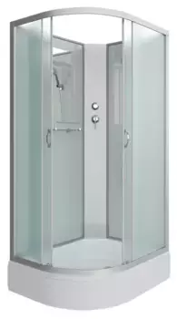 Душевая кабина «Niagara» NG-33084-14RBK 100/80 средний поддон матовая/белая без крыши правая