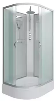 Душевая кабина «Niagara» NG-33084-14RBKT 100/80 средний поддон матовая/белая без крыши правая