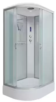 Душевая кабина «Niagara» NG-33084-14RP 100/80 средний поддон матовая/белая с электрикой правая