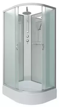 Душевая кабина «Niagara» NG-33094-14LBKT 100/90 средний поддон матовая/белая без крыши левая