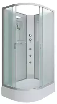 Душевая кабина «Niagara» NG-33094-14RBKG 100/90 средний поддон матовая/белая без крыши с гидромассажем правая