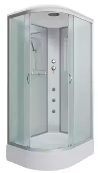 Душевая кабина «Niagara» NG-33094-14RG 100/90 средний поддон матовая/белая с гидромассажем правая