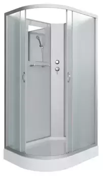 Душевая кабина «Niagara» NG-3312-14RBK 120/80 низкий поддон матовая/белая без крыши правая