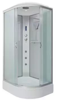 Душевая кабина «Niagara» NG-33184-14LF 110/80 средний поддон матовая/серебро с гидромассажем с электрикой левая