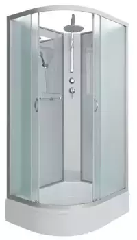 Душевая кабина «Niagara» NG-33184-14RBKT 110/80 средний поддон матовая/серебро без крыши правая