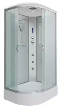 Душевая кабина «Niagara» NG-33184-14RF 110/80 средний поддон матовая/серебро с электрикой правая