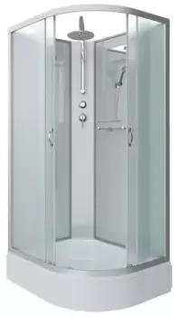 Душевая кабина «Niagara» NG-33194-14LBKT 110/90 средний поддон матовая/белая без крыши левая