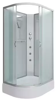 Душевая кабина «Niagara» NG-33194-14RBKG 110/90 средний поддон матовая/белая без крыши с гидромассажем правая
