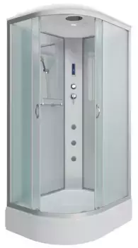 Душевая кабина «Niagara» NG-33194-14RF 110/90 средний поддон матовая/белая с гидромассажем с электрикой правая