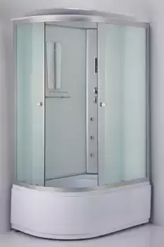 Душевая кабина «Niagara» NG-3320-14R (04) 120/80 высокий поддон матовая/белая с гидромассажем с электрикой правая