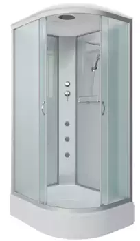 Душевая кабина «Niagara» NG-33294-14LG 120/90 средний поддон матовая/серебро с гидромассажем левая