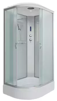 Душевая кабина «Niagara» NG-33394-14RP 130/90 средний поддон матовая/серебро с электрикой правая