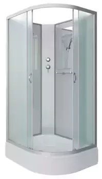 Душевая кабина «Niagara» NG-33974-14LBK 90/70 средний поддон матовая/белая без крыши левая