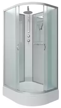 Душевая кабина «Niagara» NG-33974-14LBKT 90/70 средний поддон матовая/белая без крыши левая