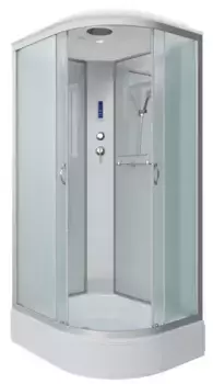Душевая кабина «Niagara» NG-33974-14LP 90/70 средний поддон матовая/белая с электрикой левая