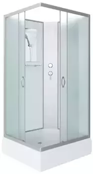 Душевая кабина «Niagara» NG-33974-14QBK 90/70 средний поддон матовая/белая без крыши универсальная