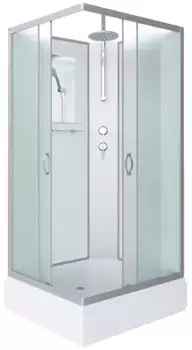 Душевая кабина «Niagara» NG-33974-14QBKT 90/70 средний поддон матовая/белая без крыши универсальная