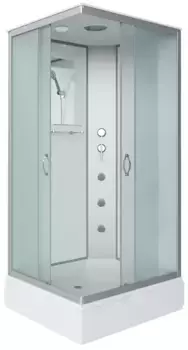 Душевая кабина «Niagara» NG-33974-14QG 90/70 средний поддон матовая/белая с гидромассажем универсальная
