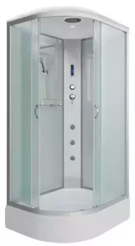 Душевая кабина «Niagara» NG-33974-14RF 90/70 средний поддон матовая/белая с гидромассажем с электрикой правая