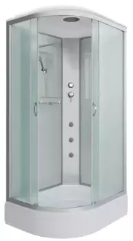 Душевая кабина «Niagara» NG-33974-14RG 90/70 средний поддон матовая/белая с гидромассажем правая