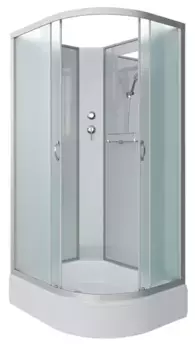 Душевая кабина «Niagara» NG-33984-14LBK 90/80 средний поддон матовая/белая без крыши левая