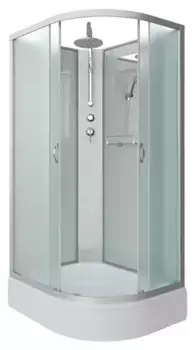 Душевая кабина «Niagara» NG-33984-14LBKT 90/80 средний поддон матовая/белая без крыши левая