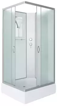 Душевая кабина «Niagara» NG-33984-14QBK 90/80 средний поддон матовая/белая без крыши универсальная