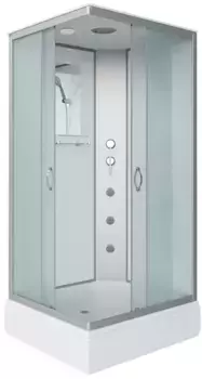 Душевая кабина «Niagara» NG-33984-14QG 90/80 средний поддон матовая/белая с гидромассажем универсальная