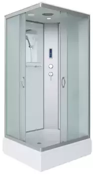 Душевая кабина «Niagara» NG-33984-14QP 90/80 средний поддон матовая/белая с электрикой универсальная