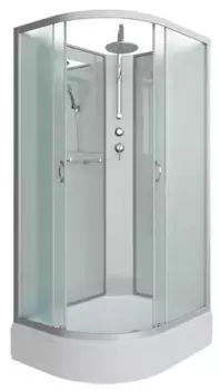 Душевая кабина «Niagara» NG-33984-14RBKT 90/80 средний поддон матовая/белая без крыши правая