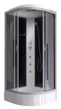 Душевая кабина «Niagara» NG-3502-14G (04) 100/100 средний поддон тонированная/чёрная с гидромассажем
