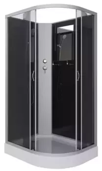 Душевая кабина «Niagara» NG-3512-14LBK 120/80 низкий поддон тонированная/чёрная без крыши левая