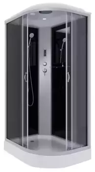 Душевая кабина «Niagara» NG-3512-14LP 120/80 низкий поддон тонированная/чёрная с электрикой левая