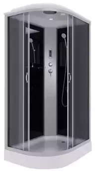 Душевая кабина «Niagara» NG-3512-14RP 120/80 низкий поддон тонированная/чёрная с электрикой правая