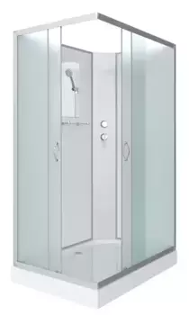 Душевая кабина «Niagara» NG-43085-14QBK 100/80 низкий поддон матовая/белая без крыши