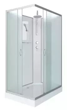 Душевая кабина «Niagara» NG-43085-14QBKT 100/80 низкий поддон матовая/белая без крыши