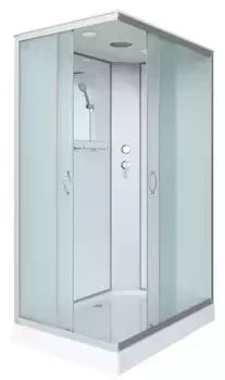 Душевая кабина «Niagara» NG-43285-14 120/80 низкий поддон матовая/серебро универсальная