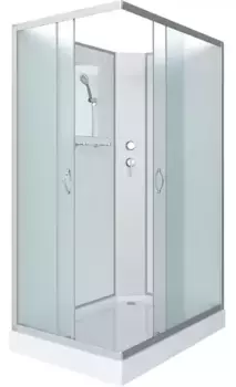 Душевая кабина «Niagara» NG-43295-14QBK 120/90 низкий поддон матовая/белая без крыши