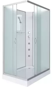Душевая кабина «Niagara» NG-43295-14QBKG 120/90 низкий поддон матовая/белая без крыши с гидромассажем