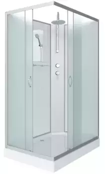 Душевая кабина «Niagara» NG-43295-14QBKT 120/90 низкий поддон матовая/белая без крыши