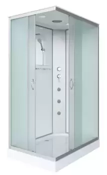 Душевая кабина «Niagara» NG-43295-14QG 120/90 низкий поддон матовая/белая с гидромассажем