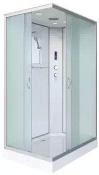 Душевая кабина «Niagara» NG-43295-14QP 120/90 низкий поддон матовая/белая с электрикой